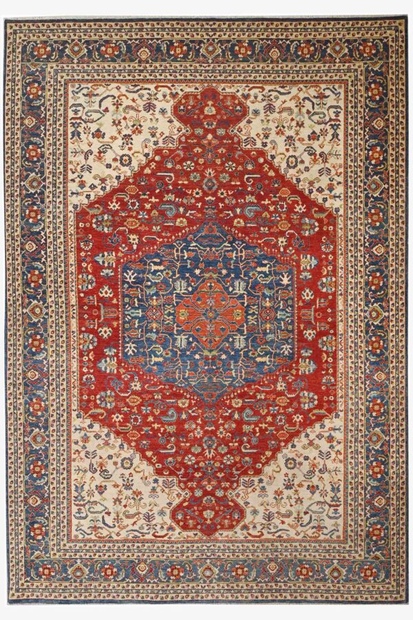Afghan Fine Samarkand Chob Rang Motasham Rug 297cm x 206cm / 9ft 9in x 6ft 9in