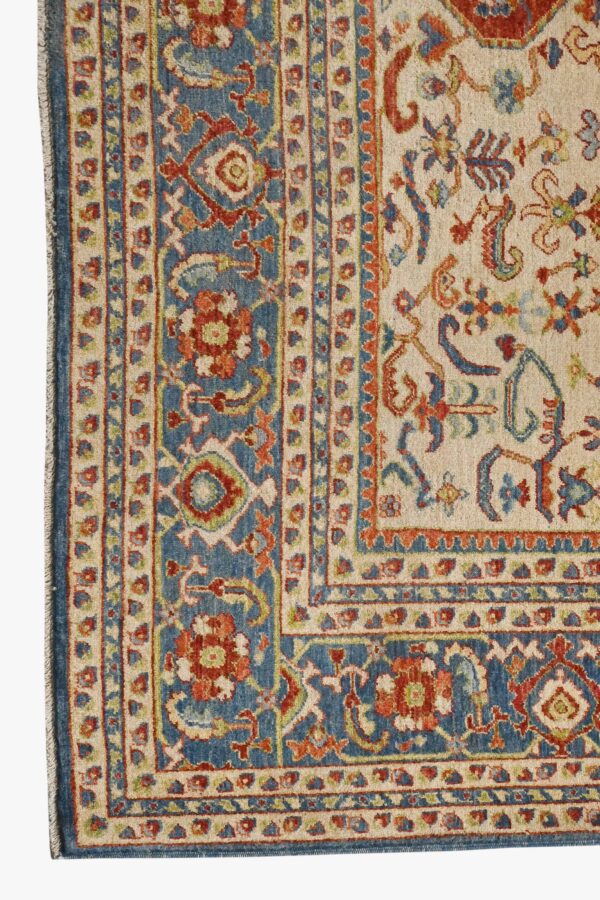 Afghan Fine Samarkand Chob Rang Motasham Rug 297cm x 206cm / 9ft 9in x 6ft 9in - Image 2