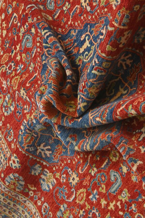Afghan Fine Samarkand Chob Rang Motasham Rug 297cm x 206cm / 9ft 9in x 6ft 9in - Image 5