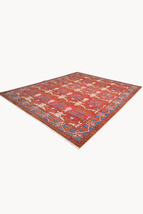 Afghan Chob Rang Arts and Crafts Art Nouveau Rug 290cm x 239cm / 9ft 6in x 7ft 10in - Image 7