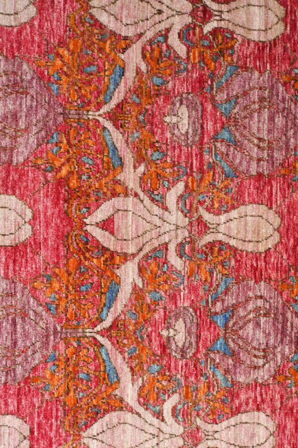 Afghan Chob Rang Arts and Crafts Art Nouveau Rug 290cm x 239cm / 9ft 6in x 7ft 10in - Image 3