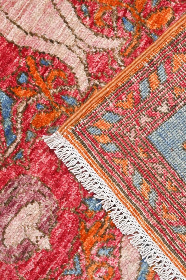 Afghan Chob Rang Arts and Crafts Art Nouveau Rug 290cm x 239cm / 9ft 6in x 7ft 10in - Image 5