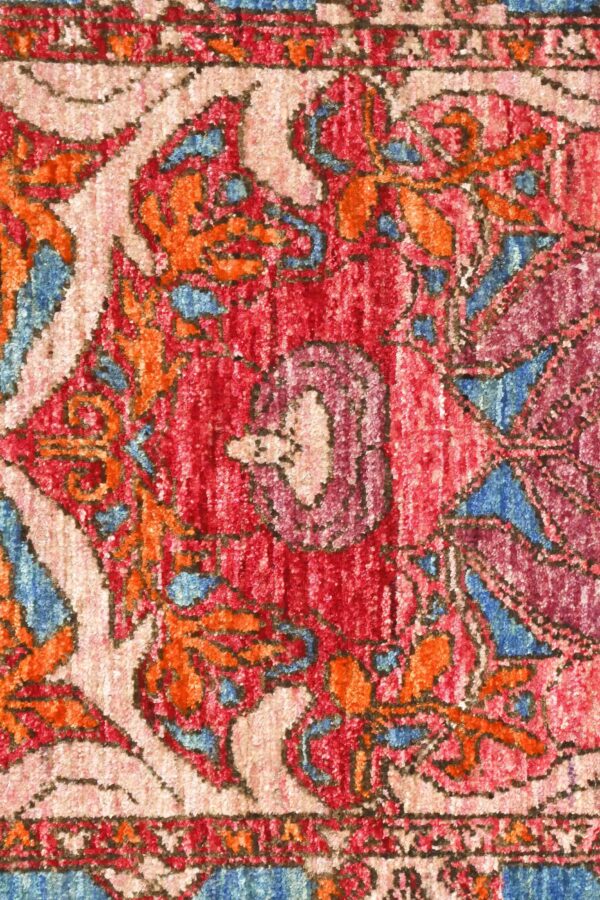 Afghan Chob Rang Arts and Crafts Art Nouveau Runner Rug 290cm x 79cm / 9ft 6in x 2ft 7in - Image 3