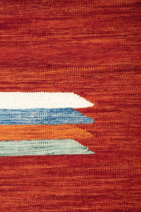 Maimana Modern Kilim  303cm x 200cm / 9'11'' x 6'7'' - Image 4