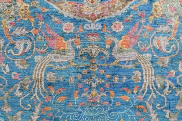 Handmade Wool Chob Rang Khotan Rug 289cm x 196cm / 9'6'' x 6'5'' - Image 3