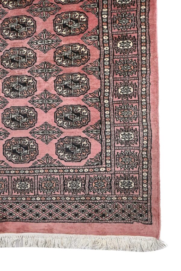 Handknotted Bokhara Runner 300cm x 79cm / 9ft 10in x 2ft 7in / Wool - Image 4