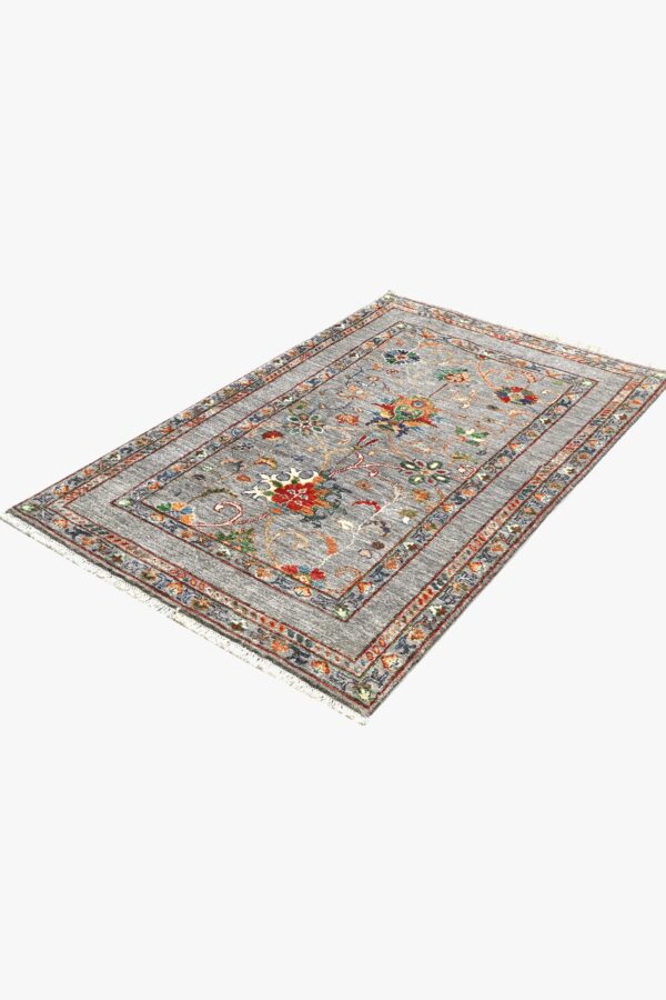 Sultani Handknotted Afghan Rug 144cm x 95cm /  4ft 9in x 3ft 1in - Image 7